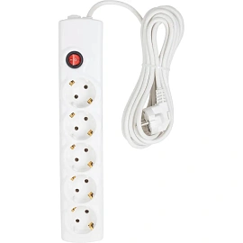 Сетевой фильтр BigTech BT510-5-W на 5 розеток 5 метров