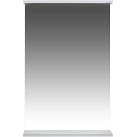 Зеркало Бора-бора 50 с полкой (белый, 500х765 мм)