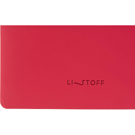 Ежедневник недатированный Listoff искусственная кожа Soft Touch А5 136 листов розовый (розовый обрез)