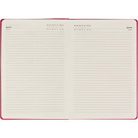 Ежедневник недатированный Listoff искусственная кожа Soft Touch А5 136 листов розовый (розовый обрез)