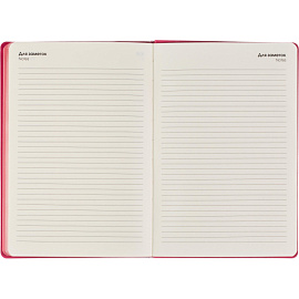 Ежедневник недатированный Listoff искусственная кожа Soft Touch А5 136 листов розовый (розовый обрез)