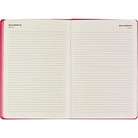 Ежедневник недатированный Listoff искусственная кожа Soft Touch А5 136 листов розовый (розовый обрез), ЕКСТ52513608