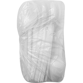 Ложка одноразовая чайная пластиковая Комус белая 125 мм (3000 штук в коробке)