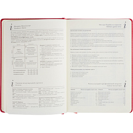 Ежедневник недатированный Bruno Visconti Classic искусственная кожа А5+ 128 листов красный, 3-689/04