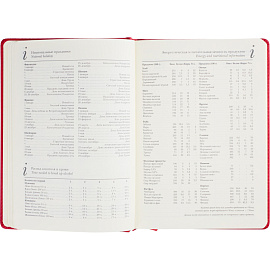 Ежедневник недатированный Bruno Visconti Classic искусственная кожа А5+ 128 листов красный, 3-689/04