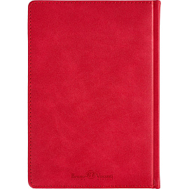 Ежедневник недатированный Bruno Visconti Classic искусственная кожа А5+ 128 листов красный, 3-689/04