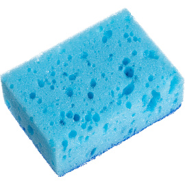 Губка для посуды Luscan поролон 10x7 см с абразивным слоем (5 штук в упаковке)