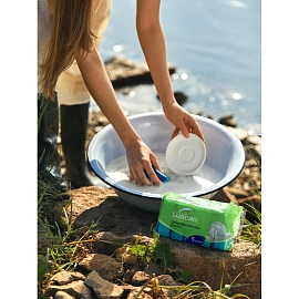 Губка для посуды Luscan поролон 10x7 см с абразивным слоем (5 штук в упаковке)