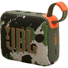 Акустическая система JBL Go 4 зелёная (JBLGO4SQUAD)