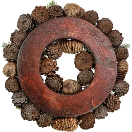 Венок новогодний Miland Нежность заснеженный (диаметр 30 см)