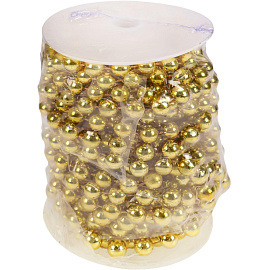 Бусы новогодние на елку Miland Яркий праздник 180 см пластиковые золотистые фото Бусы новогодние на елку Miland Яркий праздник 180 см пластиковые золотистые