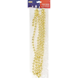 Бусы новогодние на елку Miland Яркий праздник 180 см пластиковые золотистые фото Бусы новогодние на елку Miland Яркий праздник 180 см пластиковые золотистые