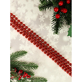 Бусы новогодние на ёлку Miland Яркий праздник 180 см пластиковые красные фото Бусы новогодние на ёлку Miland Яркий праздник 180 см пластиковые красные