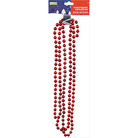 Бусы новогодние на ёлку Miland Яркий праздник 180 см пластиковые красные фото Бусы новогодние на ёлку Miland Яркий праздник 180 см пластиковые красные