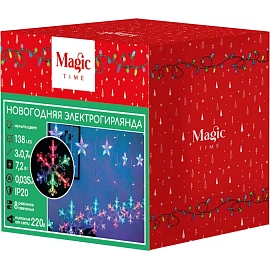 Гирлянда светодиодная Magic Time разноцветный свет 138 светодиодов (3x0.7 м)