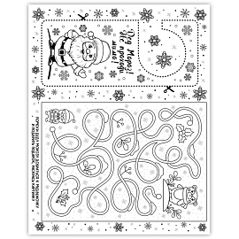 Наклейка новогодняя на окна Magic Time 38x30 см