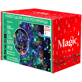 Электрогирлянда Magic Time разноцветный свет 100 светодиодов (1 м)