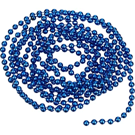 Бусы новогодние на ёлку Magic Time 270 см полистироловые синие