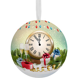 Шар новогодний Magic Time Классический металл (диаметр 6.5 см)