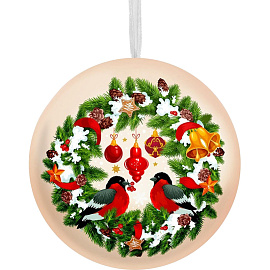 Шар новогодний Magic Time Классический металл (диаметр 6.5 см)