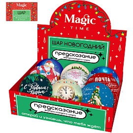 Шар новогодний Magic Time Классический металл (диаметр 6.5 см)