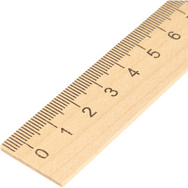 Линейка Выбор есть ЛД20 20 см деревянная коричневая