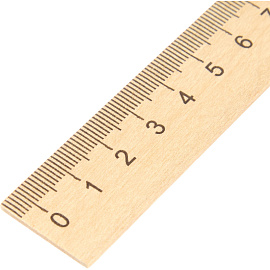 Линейка Выбор есть ЛД25 25 см деревянная коричневая