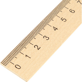 Линейка Выбор есть ЛД30 30 см деревянная коричневая