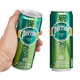 Вода минеральная Perrier столовая газированная ж/б 0.33 л