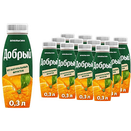 Нектар Добрый апельсиновый 0.3 л