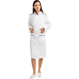Халат медицинский женский М22 белый (размер 40-42, рост 170-176)