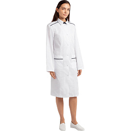 Халат медицинский женский М22 белый (размер 112-116 (56-58), рост 170-176)
