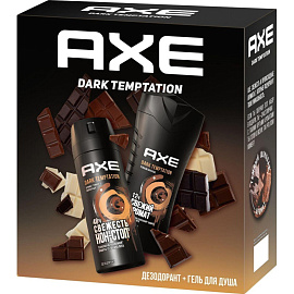 Подарочный набор косметики для мужчин Axe Dark Temptation Темный шоколад