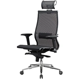 Кресло для руководителя Метта Samurai S-3.051 чёрное (сетка, металл)