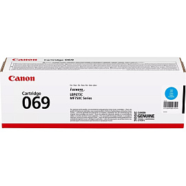 Картридж лазерный Canon CRG 069 C 5093C002 голубой оригинальный