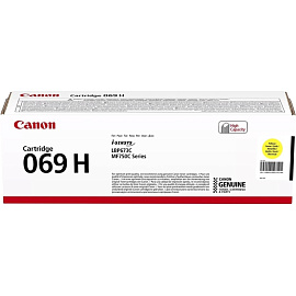 Картридж лазерный Canon CRG 069H Y 5095C002 желтый оригинальный повышенной емкости