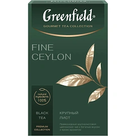 Чай листовой черный Greenfield Fine Ceylon 90 г фото Чай листовой черный Greenfield Fine Ceylon 90 г