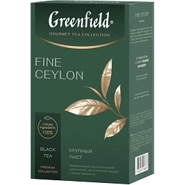 Чай листовой черный Greenfield Fine Ceylon 90 г фото Чай листовой черный Greenfield Fine Ceylon 90 г