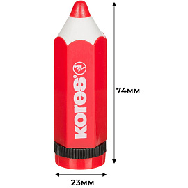Точилка для карандашей Kores Карандаш пластиковая с контейнером
