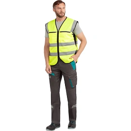 Жилет сигнальный ИТР лимонный с СОП размер XXXL (60-62)