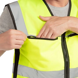 Жилет сигнальный ИТР лимонный с СОП размер XXXL (60-62)