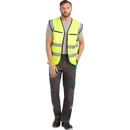 Жилет сигнальный ИТР лимонный с СОП размер XXXL (60-62)