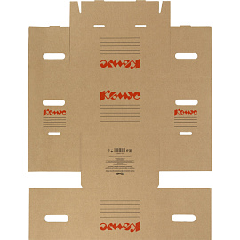 Короб архивный 325х235х235 мм Т24 Делопроизводство Комус из гофрокартона