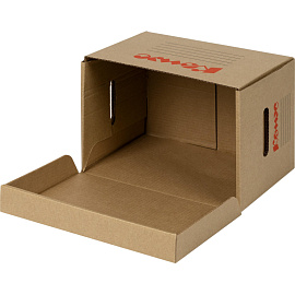 Короб архивный 325х235х235 мм Т24 Делопроизводство Комус из гофрокартона