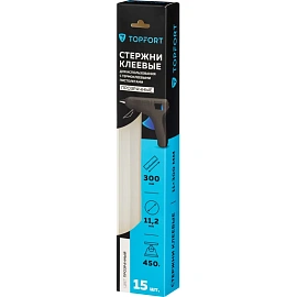 Стержень клеевой универсальный TOPFORT 11x300 мм 15 штук в упаковке