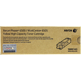 Картридж лазерный Xerox 106R01603 желтый оригинальный повышенной емкости фото Картридж лазерный Xerox 106R01603 желтый оригинальный повышенной емкости