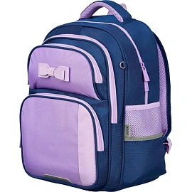 Рюкзак школьный + пенал Комус Класс Case сиреневый/синий