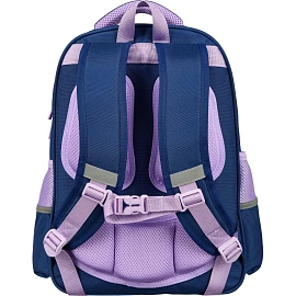 Рюкзак школьный + пенал Комус Класс Case сиреневый/синий