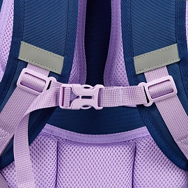 Рюкзак школьный + пенал Комус Класс Case сиреневый/синий