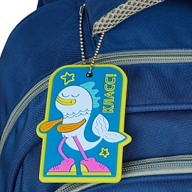 Рюкзак школьный + пенал Комус Класс Case синий/серый